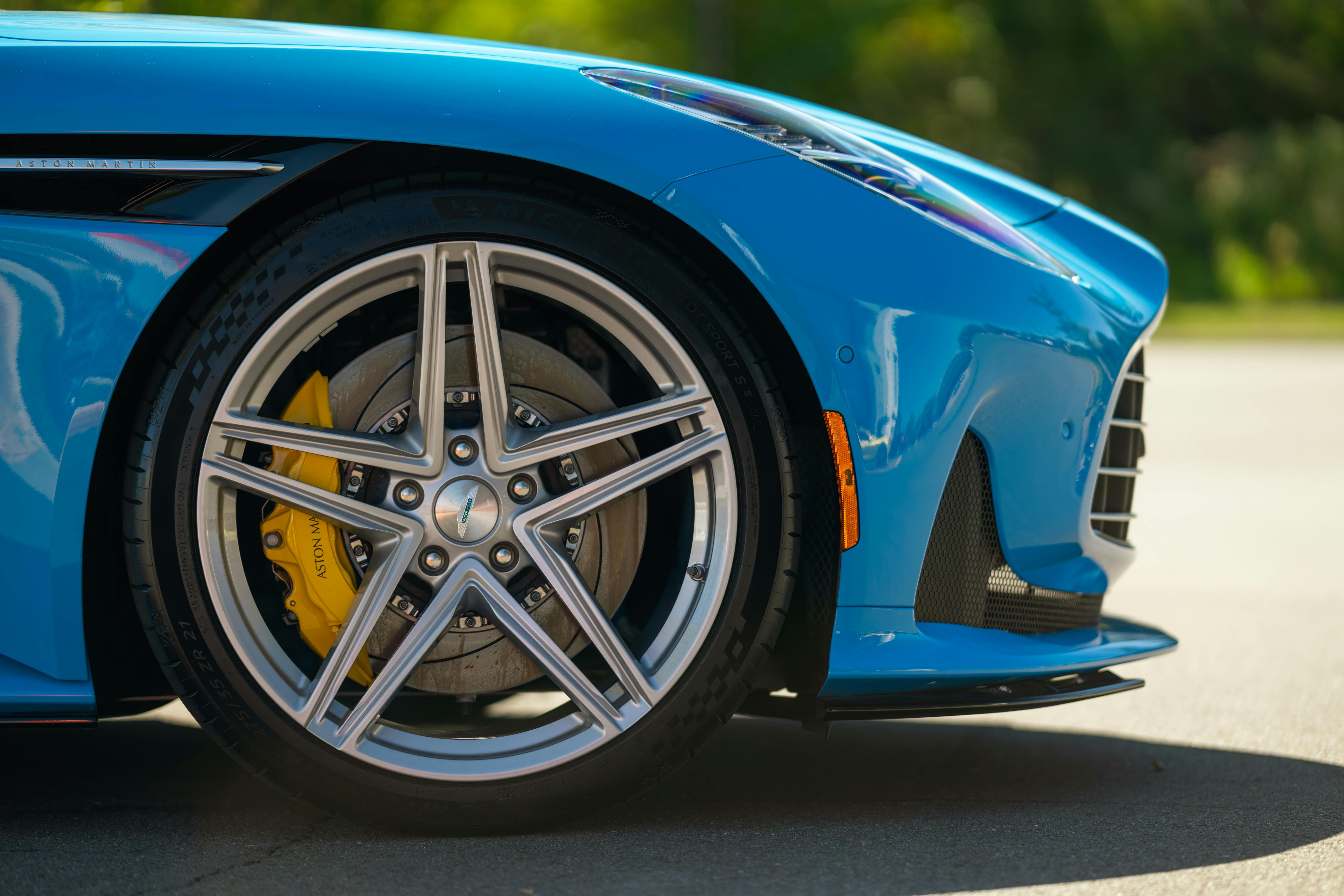 Wheel and brake caliper detail