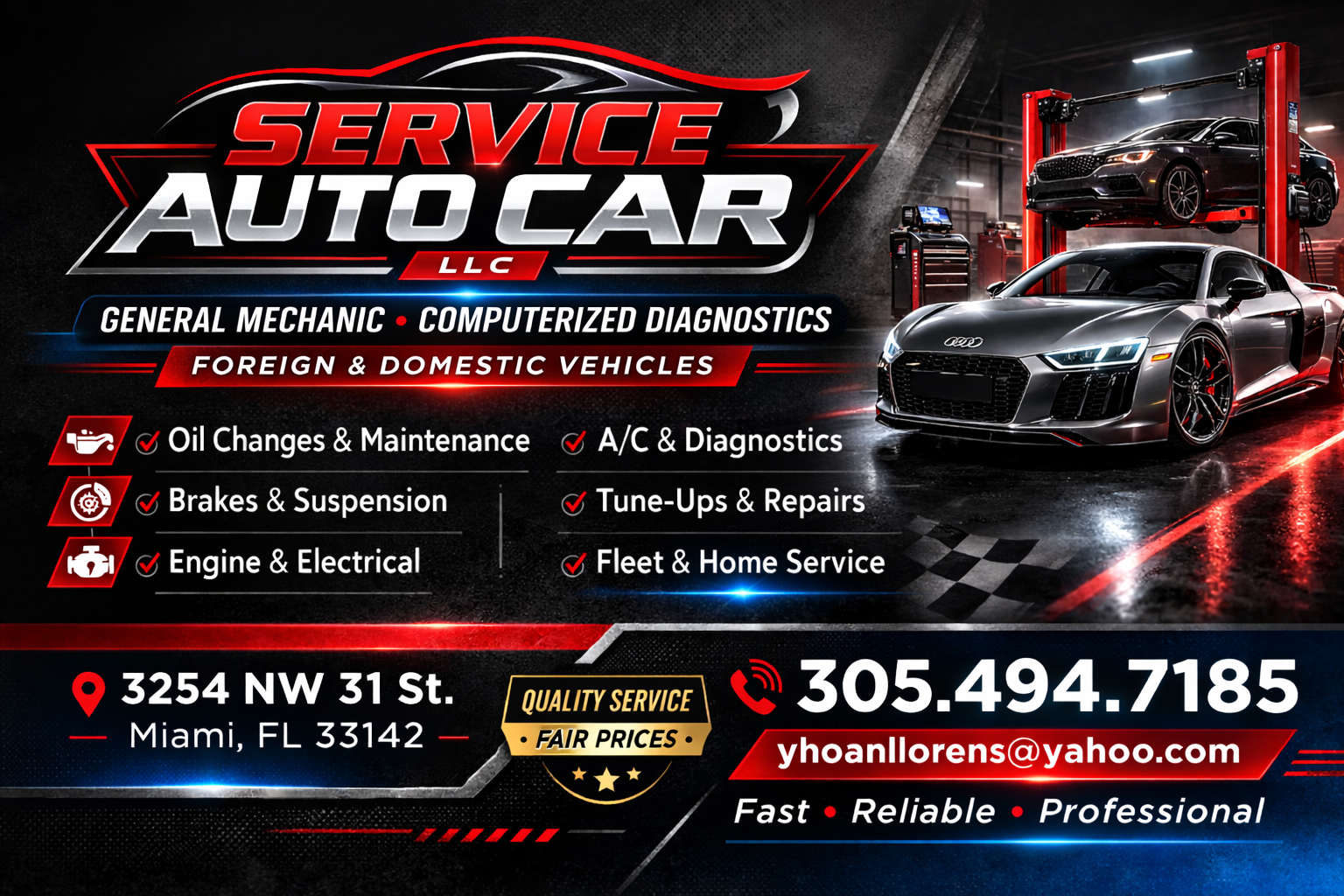 Service Auto Car shop